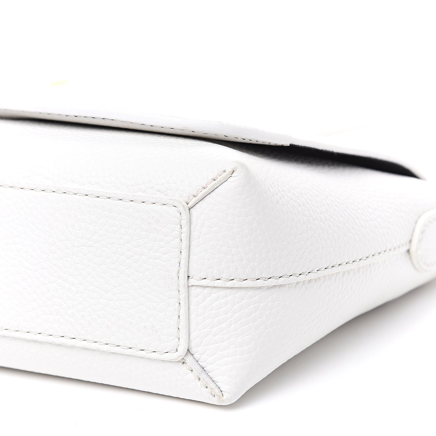 Soft Calfskin Small Burleigh Crossbody Bag Chalk White