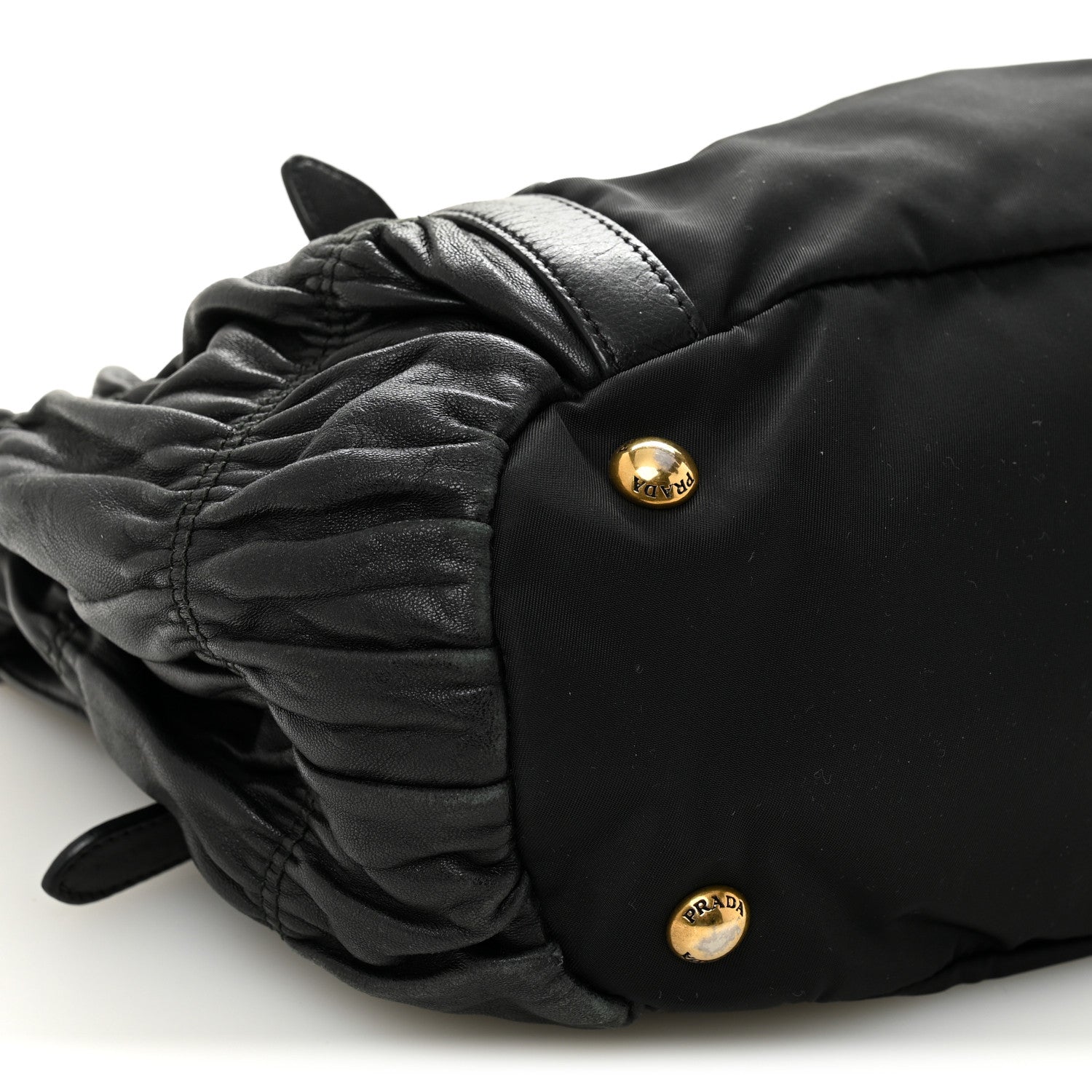 Prada Tessuto Nylon Gaufre Shopping Satchel Black 9 of 10