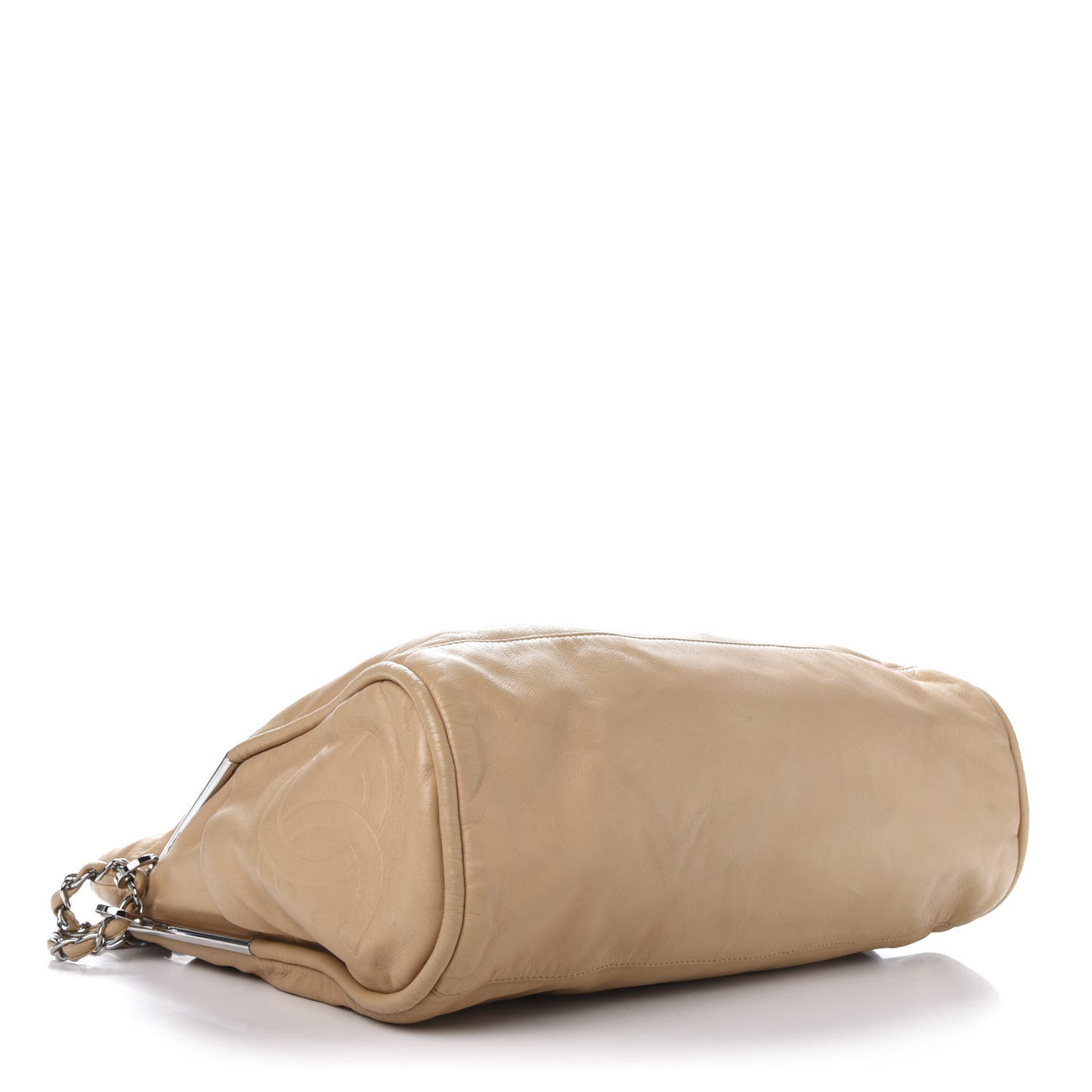 Lambskin Large Ultimate Soft Tote Beige