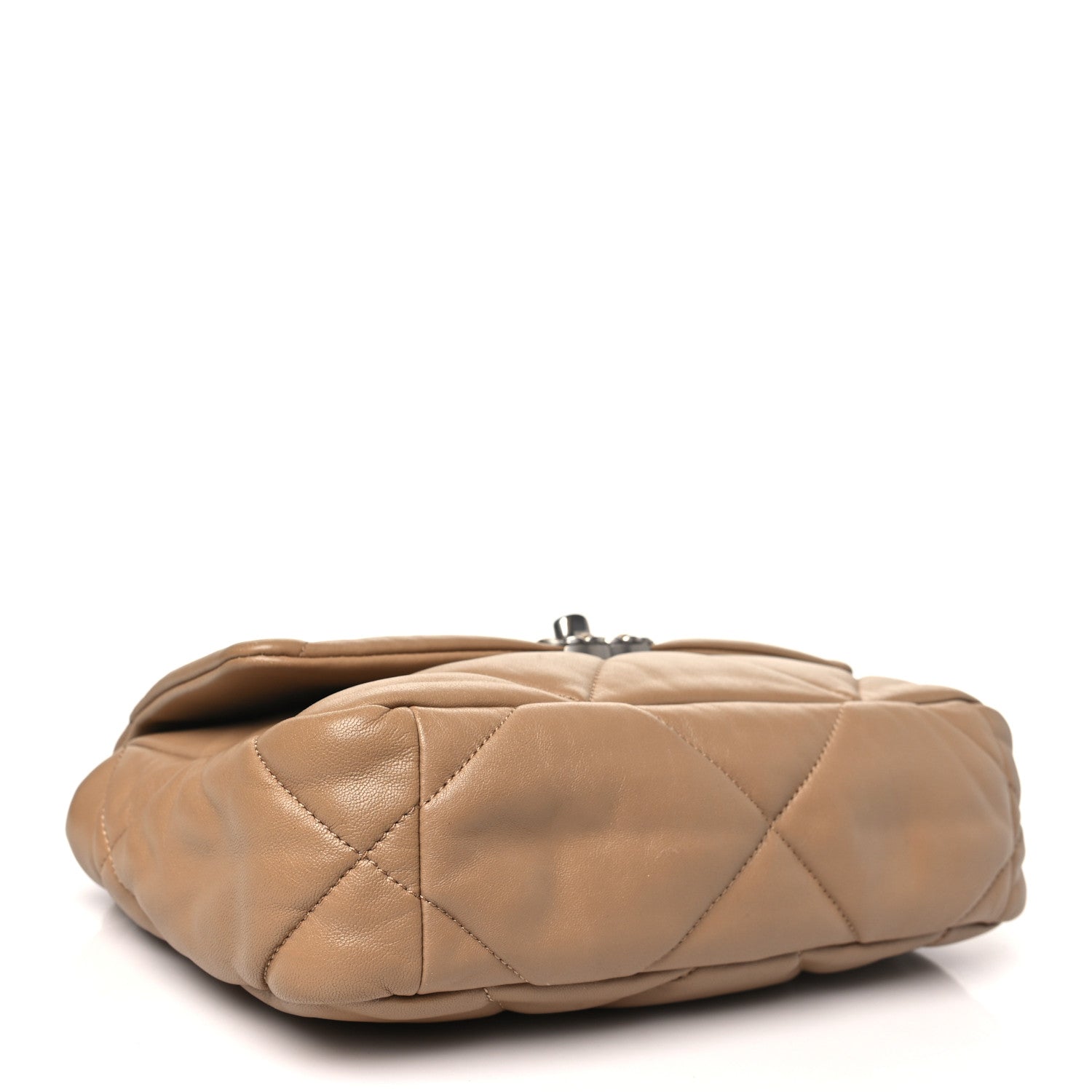 Chanel Lambskin Quilted Medium Chanel 19 Flap Beige 4 of 10