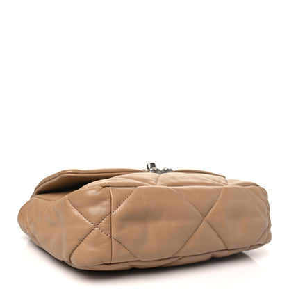 Chanel Lambskin Quilted Medium Chanel 19 Flap Beige 4 of 10