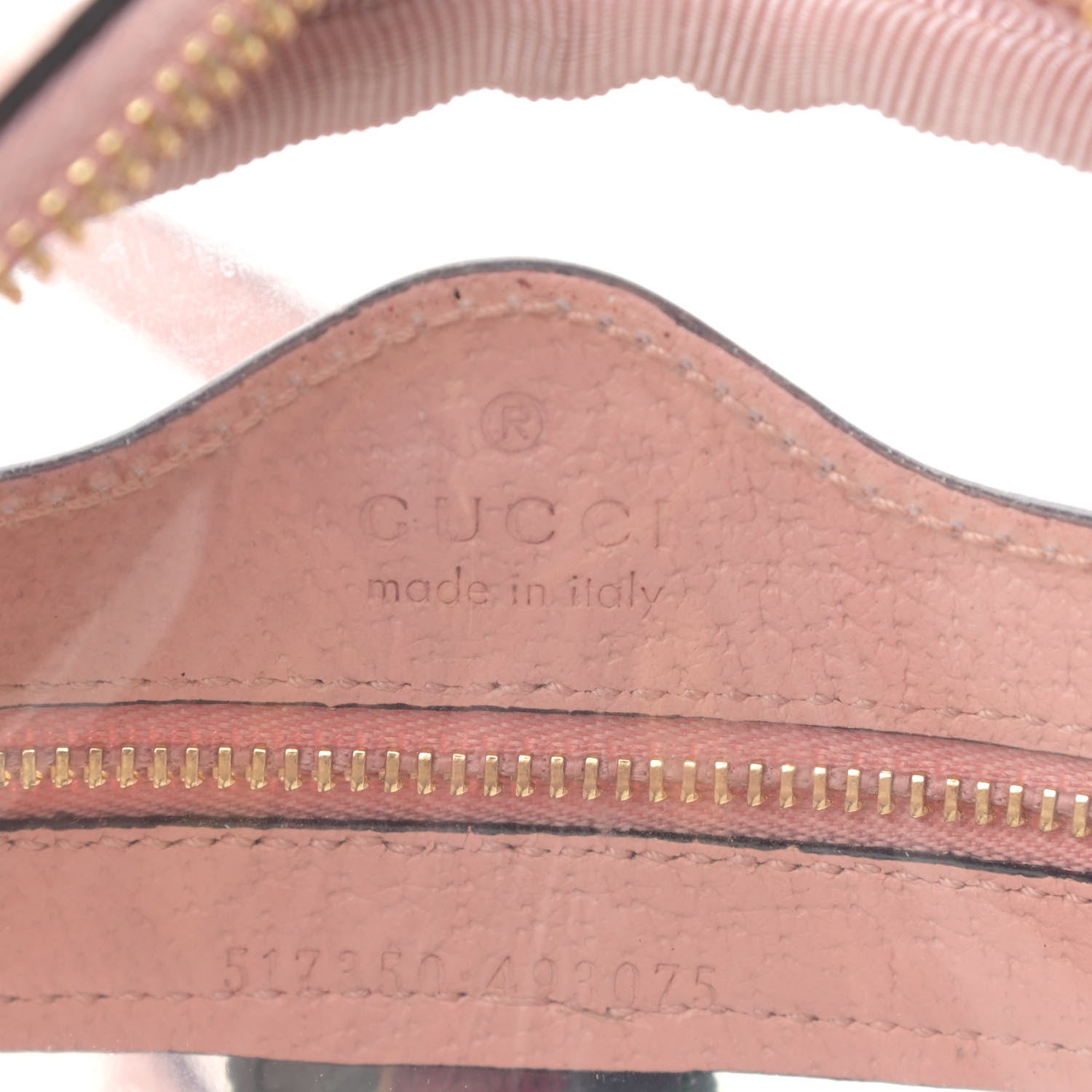 Gucci Vinyl Web Mini Ophidia Transparent Shoulder Bag Perfect Pink 6 of 12