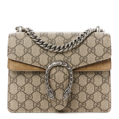 Gucci GG Supreme Monogram Mini Dionysus Shoulder Bag Taupe 1 of 12