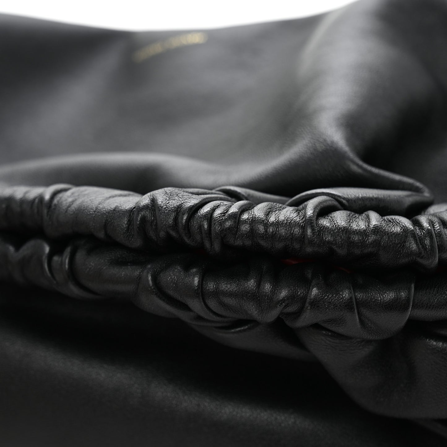 Lambskin Cloud Clutch Black