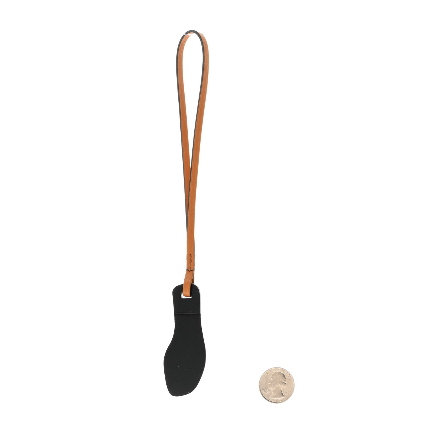 Hermes Epsom Butler Calfskin Hunter Oran Nano Bag Charm Etoupe 2 of 5