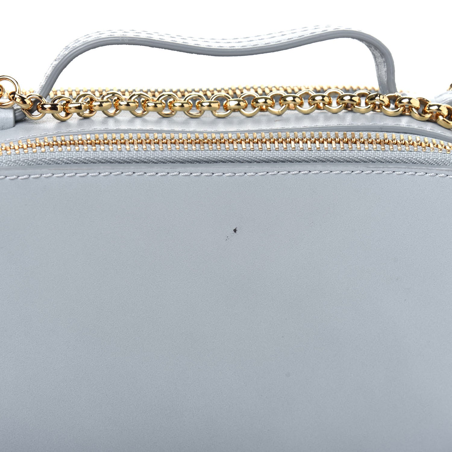 Chloe Shiny Calfskin Mini Vanity C Bag Faded Blue 14 of 20