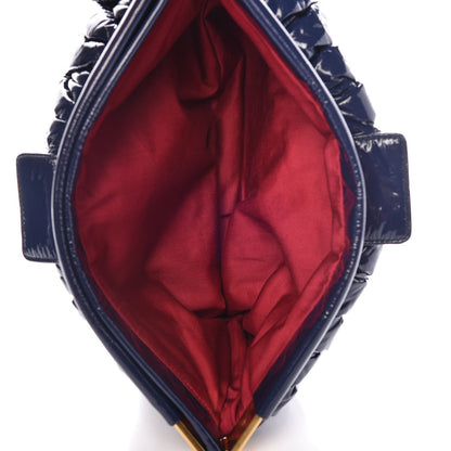 Miu Miu Patent Matelasse Clutch Bleuette 5 of 9