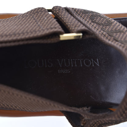 Louis Vuitton Nylon Platform Flat Sandals 39.5 Brown 7 of 10