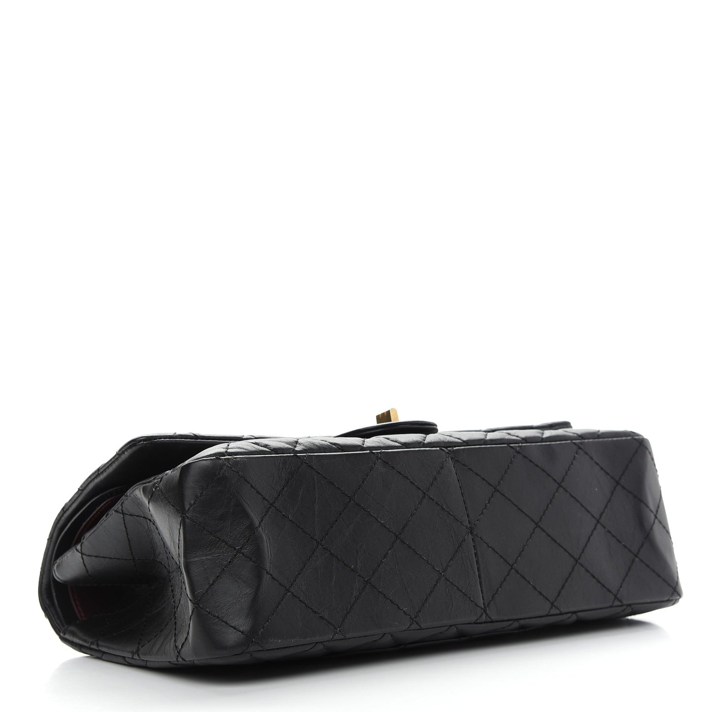 Aged Calfskin Quilted 2.55 Reissue 226 Flap Black