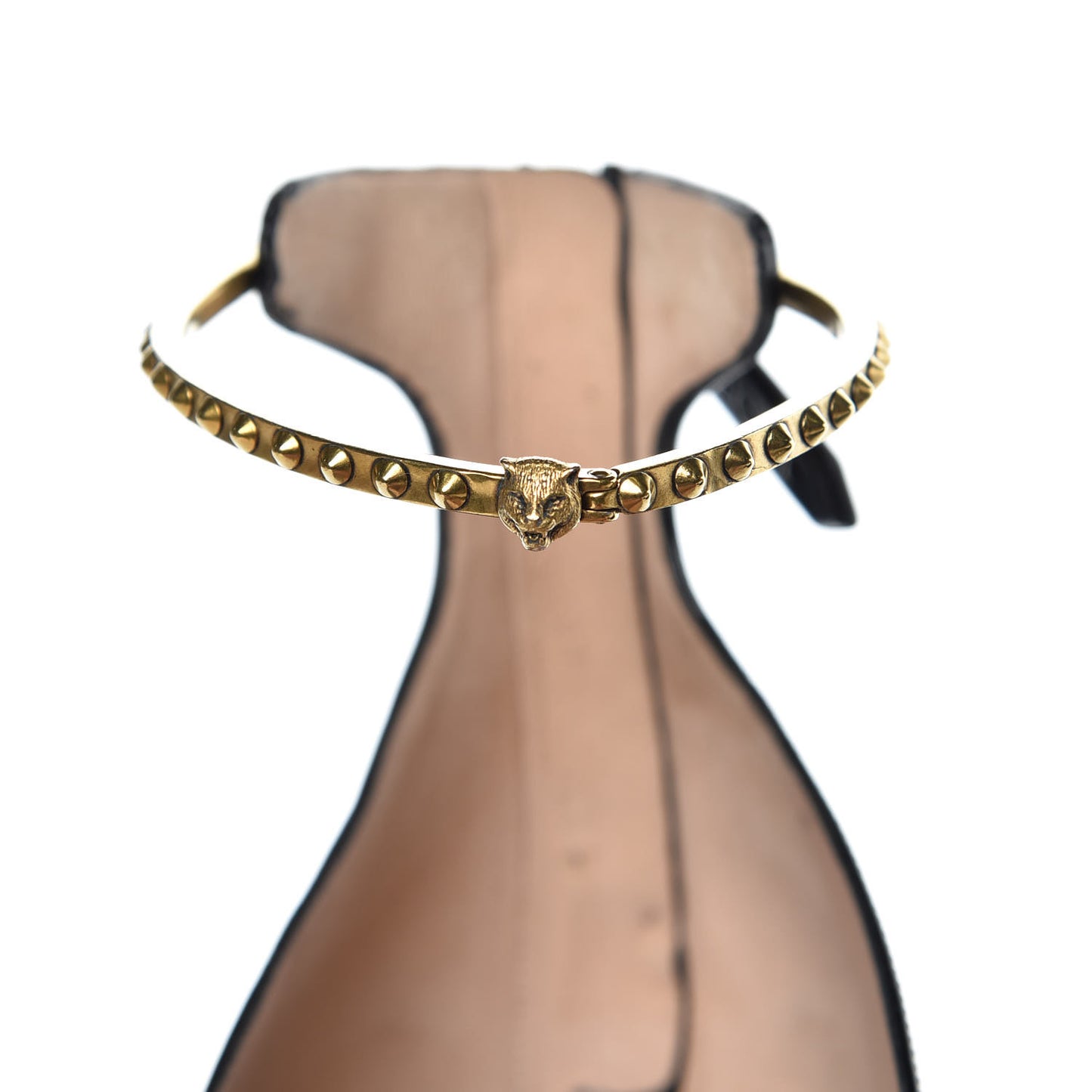 Vernice Crystal Ankle Strap Pumps 39 Black