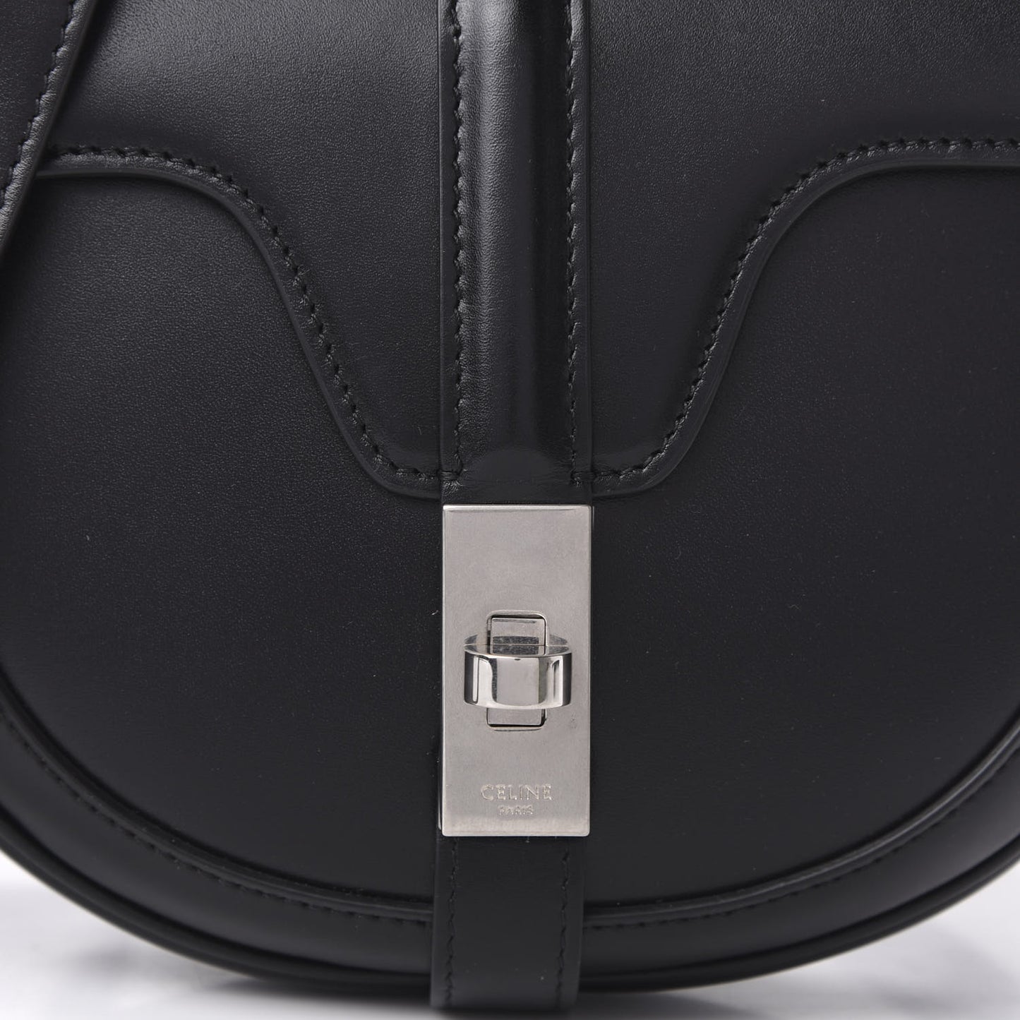 Satinated Calfskin Besace Small 16 Black