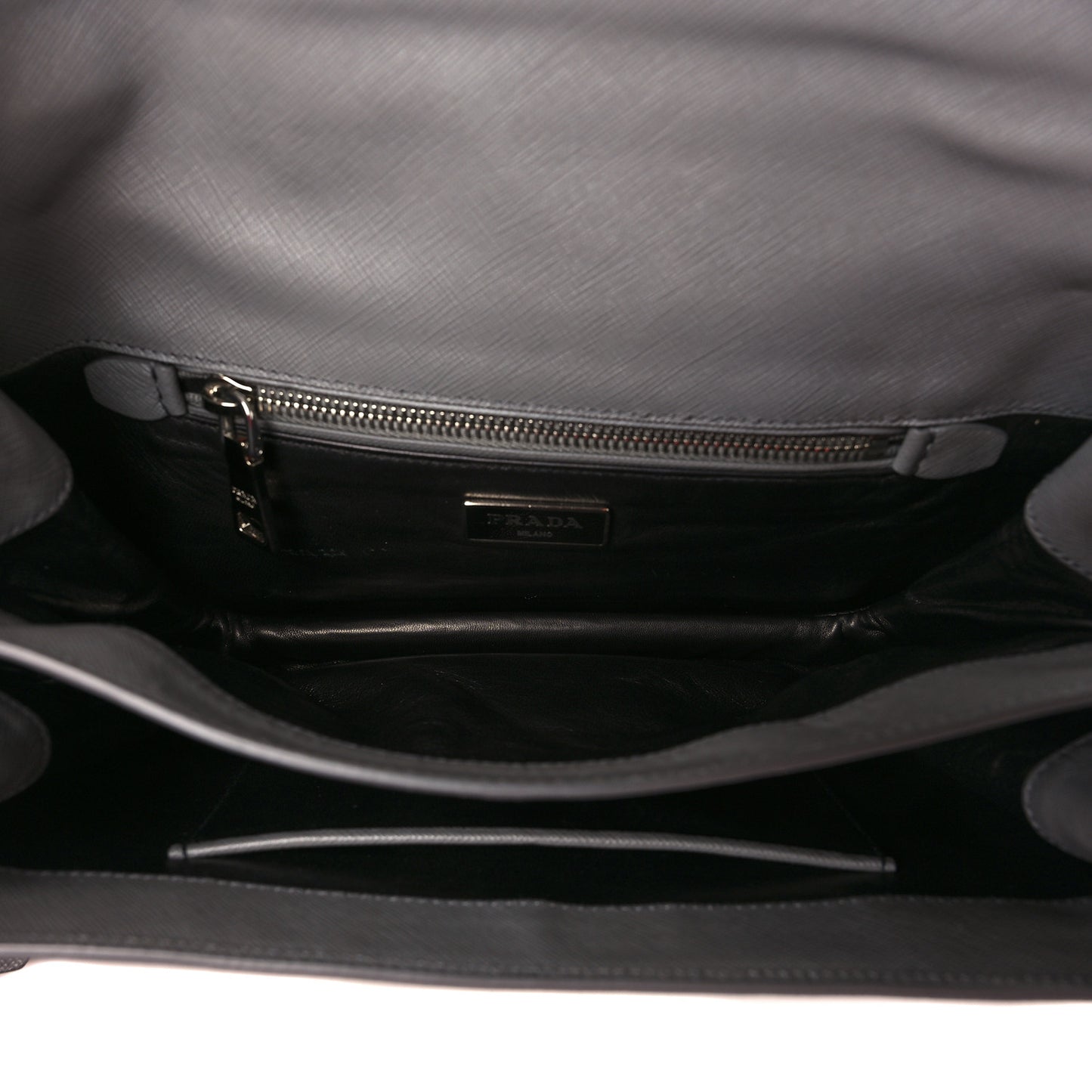 Saffiano Soft Stitched Sound Shoulder Bag Marmo