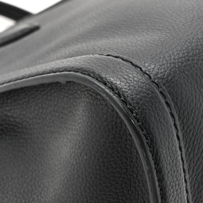 Alexander McQueen Pebbled Calfskin Small Skull Padlock Zip Around Tote Black 11 of 13