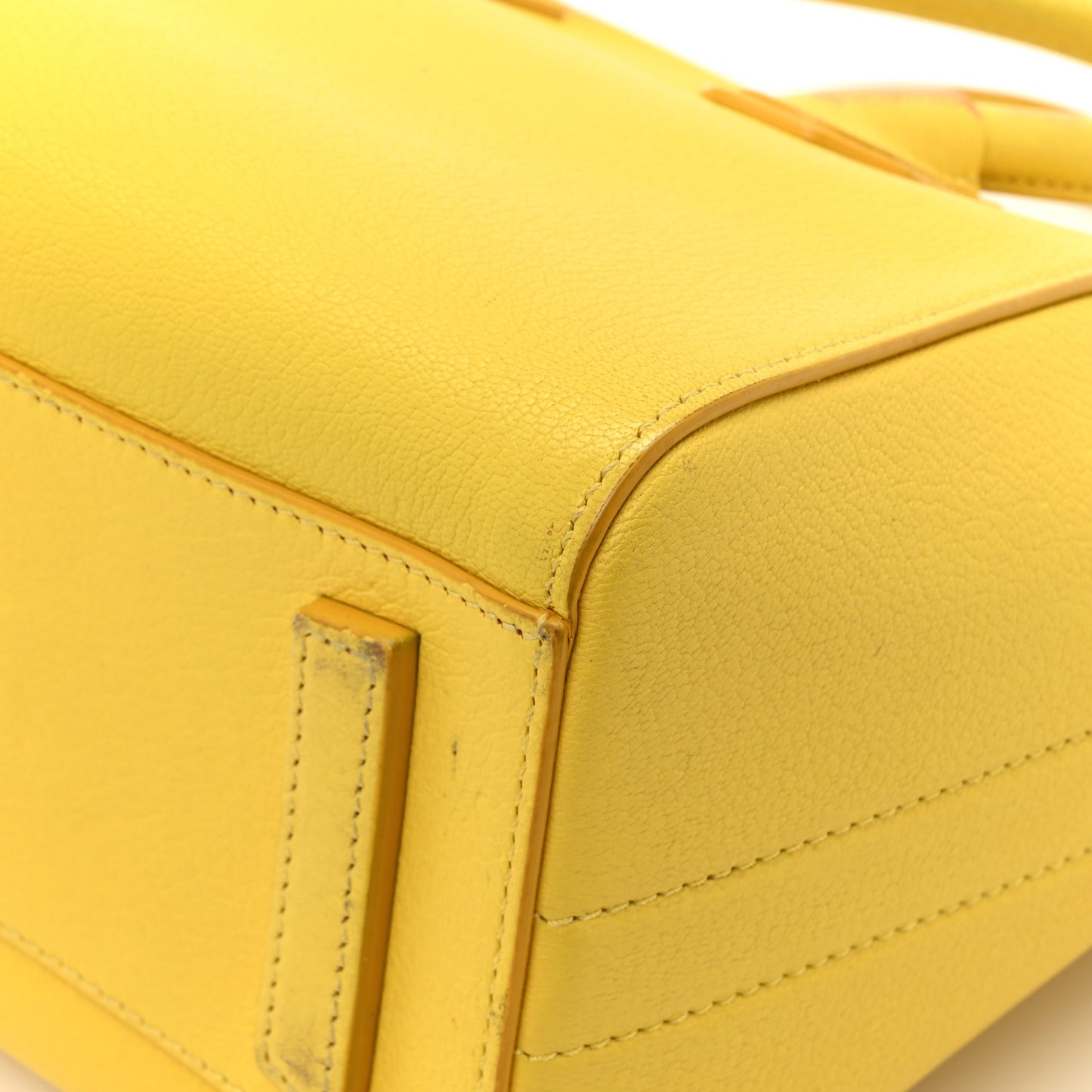 Sugar Goatskin Mini Antigona Yellow