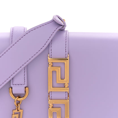 Versace Calfskin Medium Greca Goddess Shoulder Bag Baby Violet 7 of 9