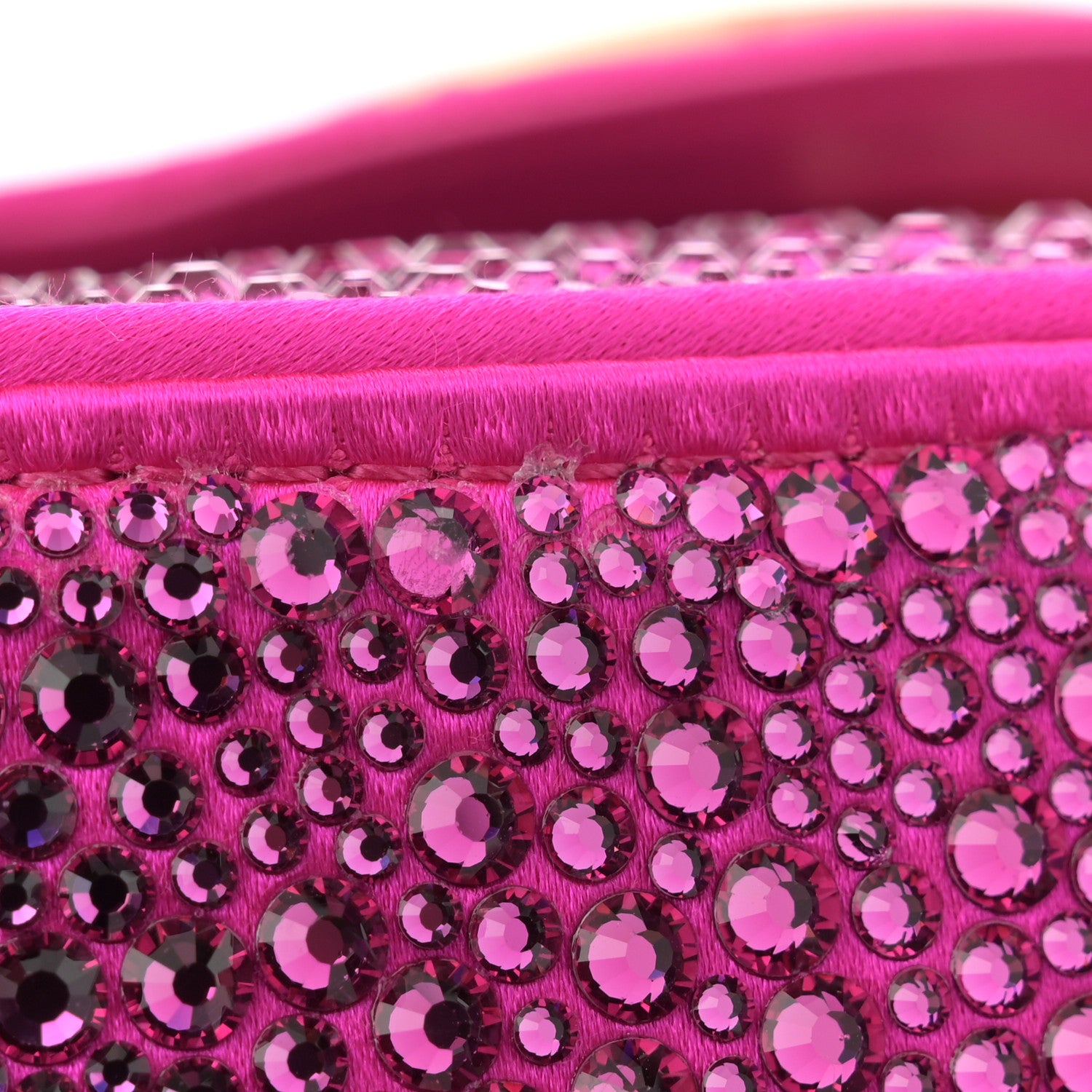 Versace Satin Crystal Studded Mini La Medusa Bag Fuxia 12 of 13