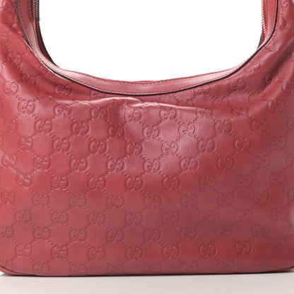 Gucci Guccissima Small Charmy Hobo Red 8 of 12