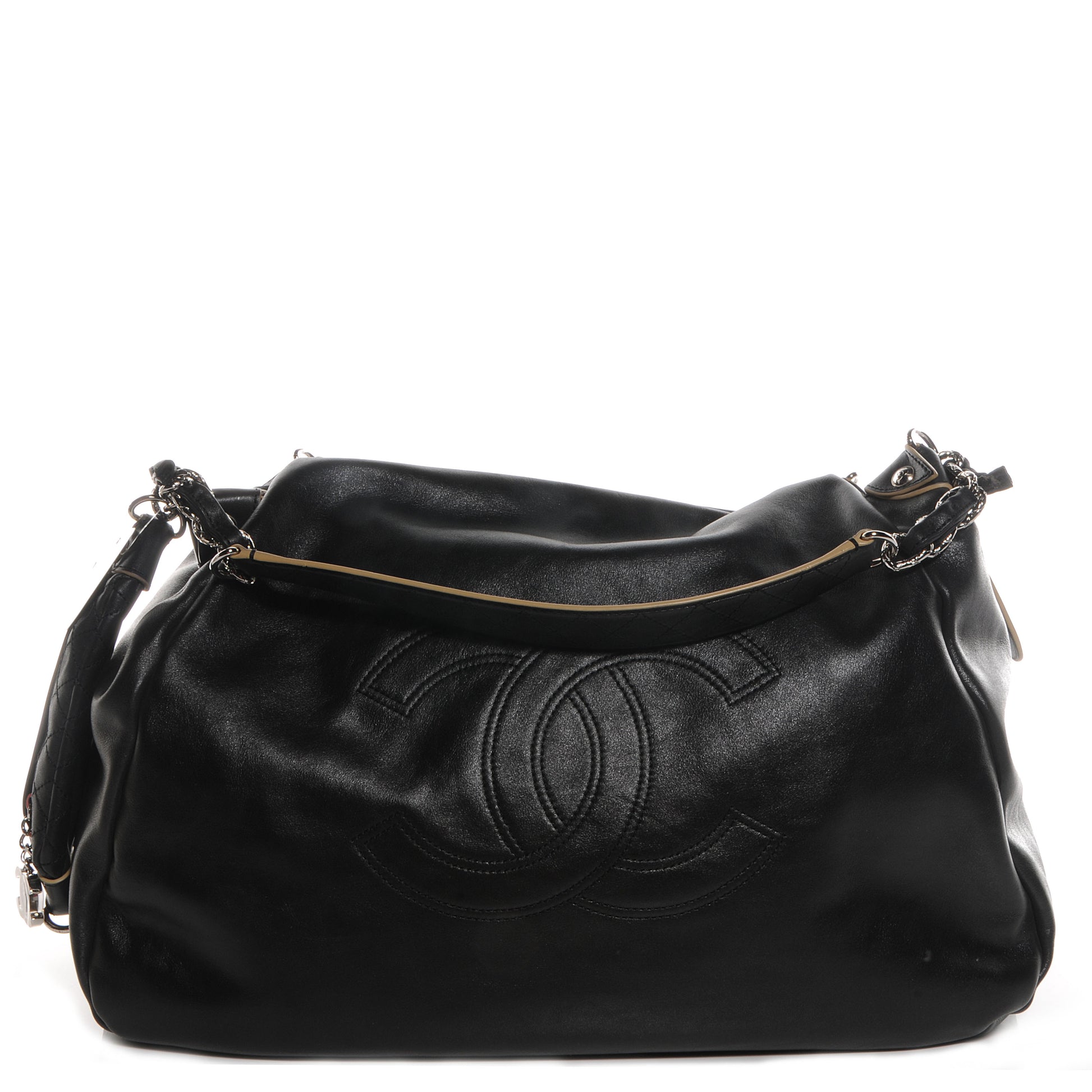 Chanel Lambskin Edgy Large Shoulder Bag Black 1 of 7
