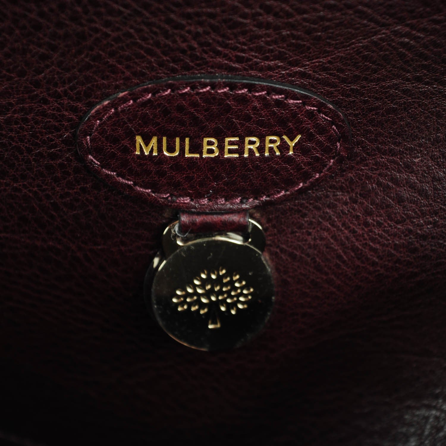 Mulberry Natural Leather Bayswater Oxblood 6 of 8
