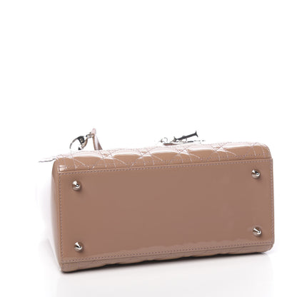 Christian Dior Patent Cannage Medium Lady Dior Brown 4 of 15