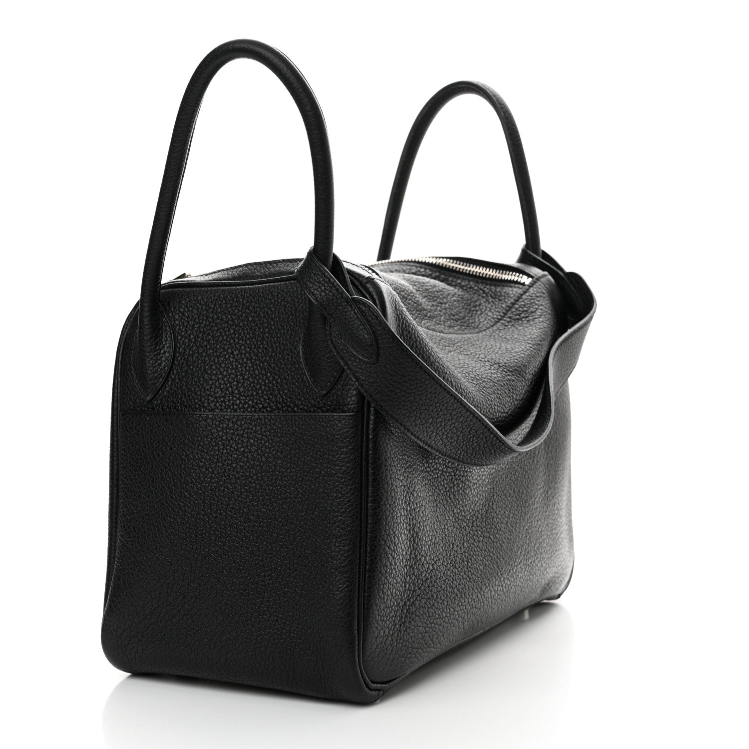 Hermes Taurillon Clemence Lindy 30 Black 3 of 16