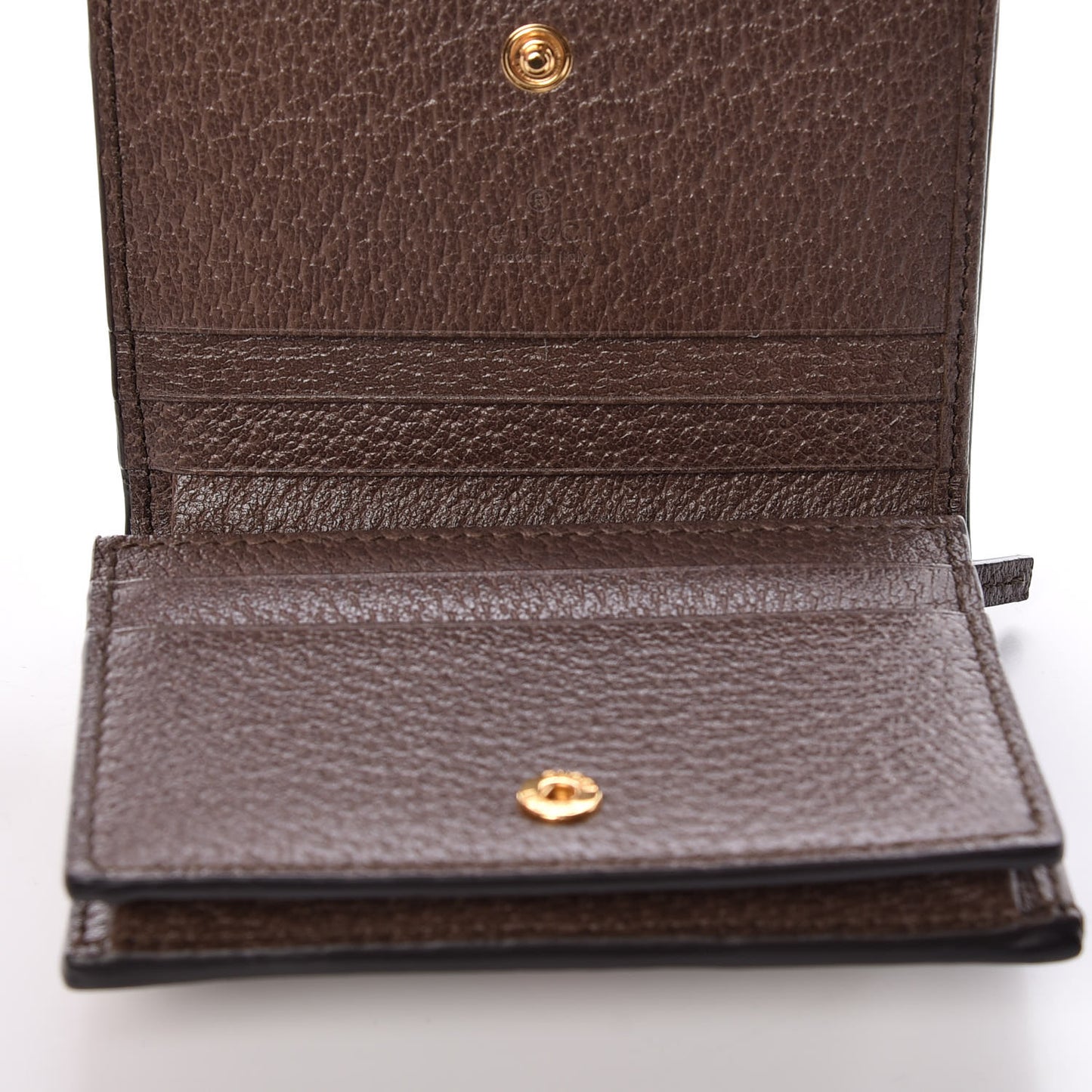 GG Supreme Monogram Web Ophidia Card Case Beige New Acero