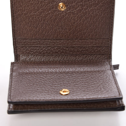 Gucci GG Supreme Monogram Web Ophidia Card Case Beige New Acero 5 of 8