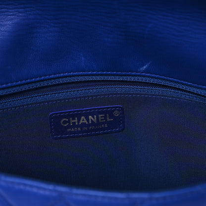 Chanel Lambskin Quilted Medium Hula Hoop Flap Blue 6 of 10