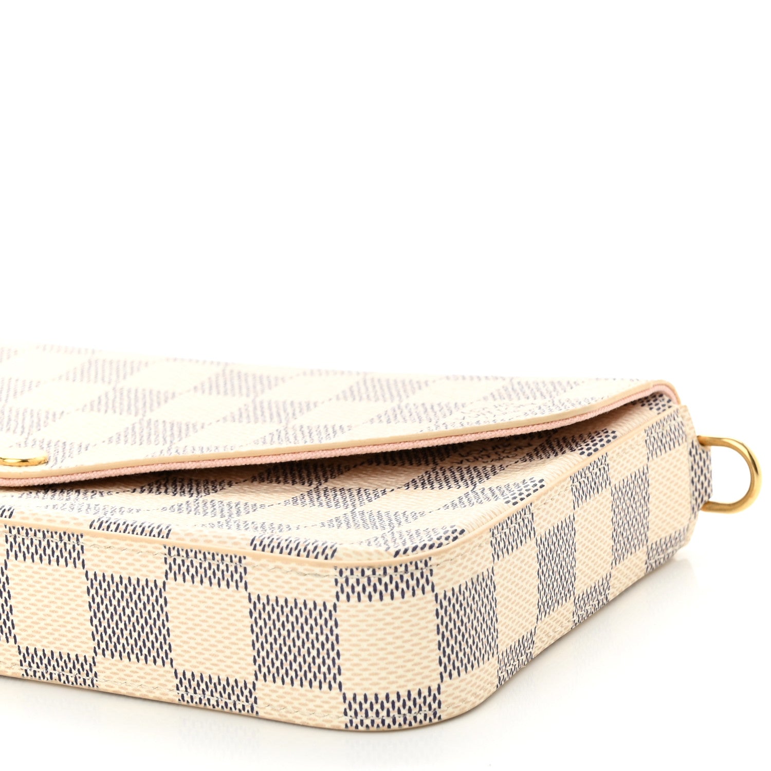 Louis Vuitton Damier Azur Felicie Strap & Go Eau de Rose 10 of 10