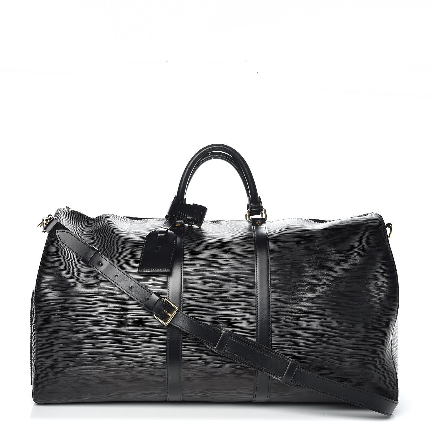 Louis Vuitton Epi Keepall Bandouliere 55 Black 1 of 19