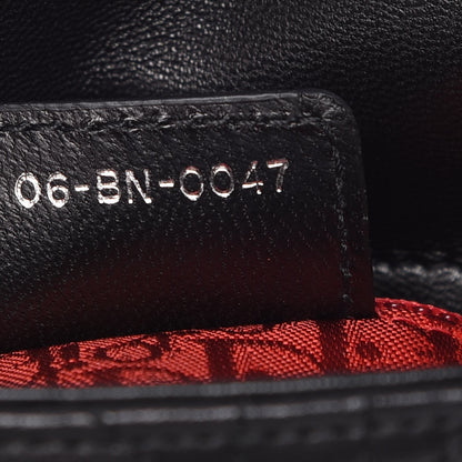 Christian Dior Lambskin Cannage Mini Lady Dior Black 7 of 7