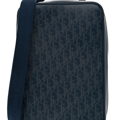 Christian Dior Calfskin Perforated Oblique Galaxy Marsupio World Tour Pelle Sling Navy Blue 8 of 12