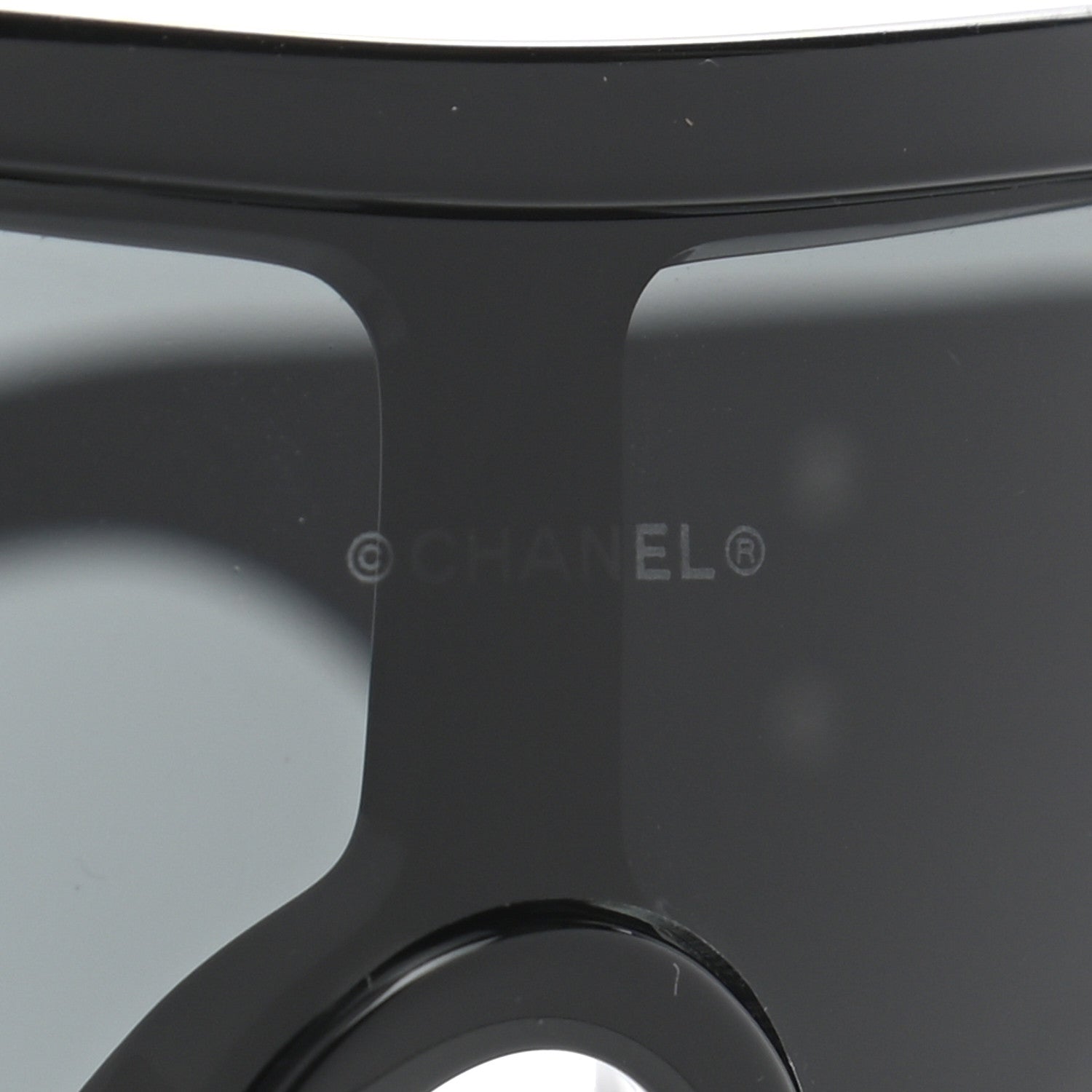 Chanel Acetate Sideburn Sunglasses 40756 Black 7 of 8
