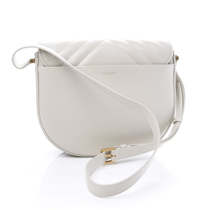 Saint Laurent Calfskin Quilted Y Joan Satchel White 2 of 11