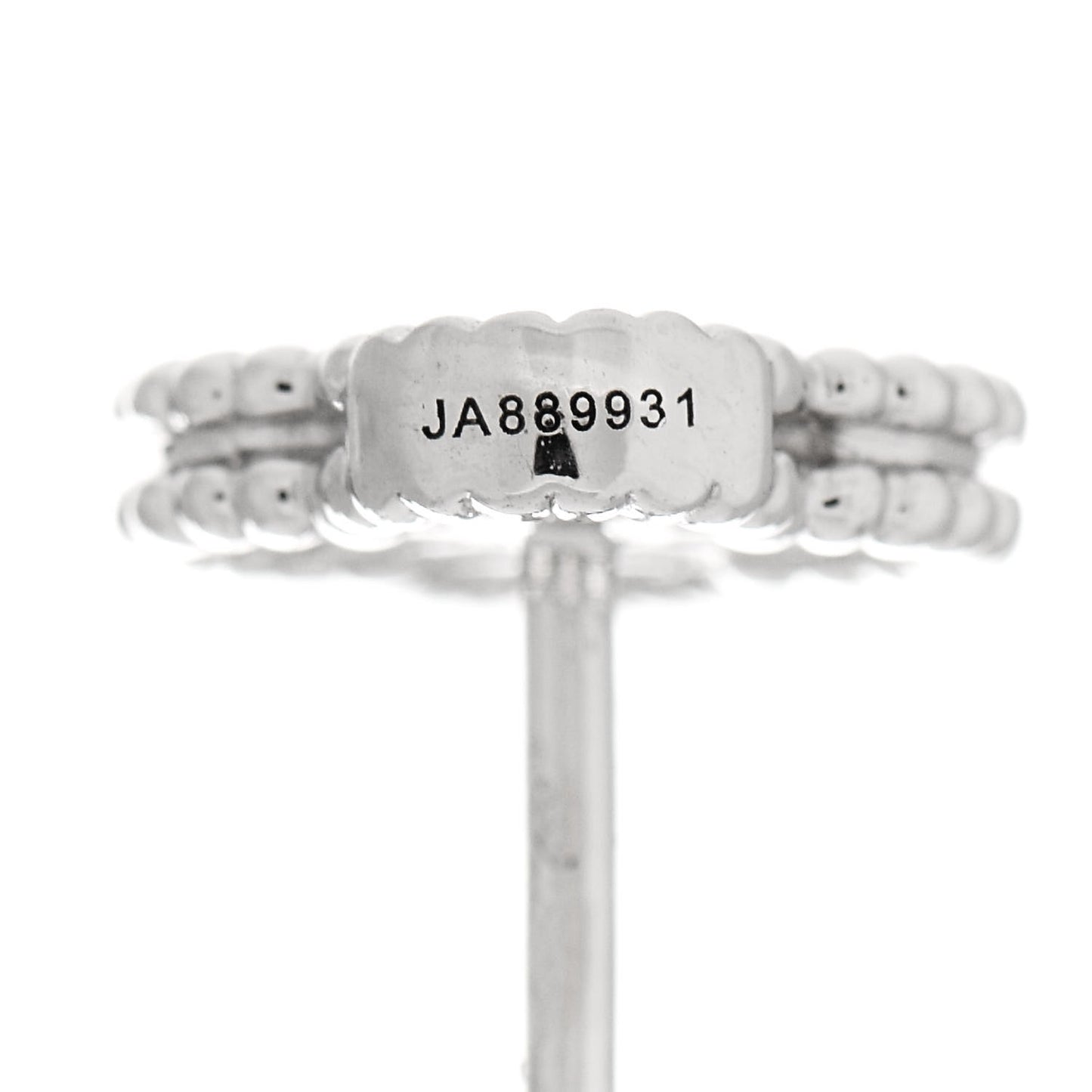 18K White Gold Diamond Sweet Alhambra Earrings