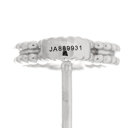 Van Cleef & Arpels 18K White Gold Diamond Sweet Alhambra Earrings 5 of 6