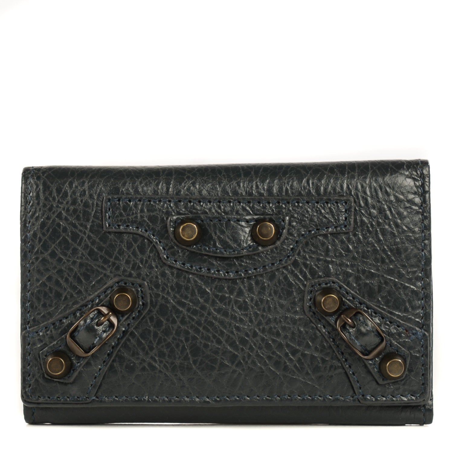 Balenciaga Agneau Classic Hardware Osaka Key Holder Anthracite 1 of 10