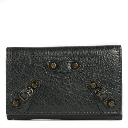 Balenciaga Agneau Classic Hardware Osaka Key Holder Anthracite 1 of 10