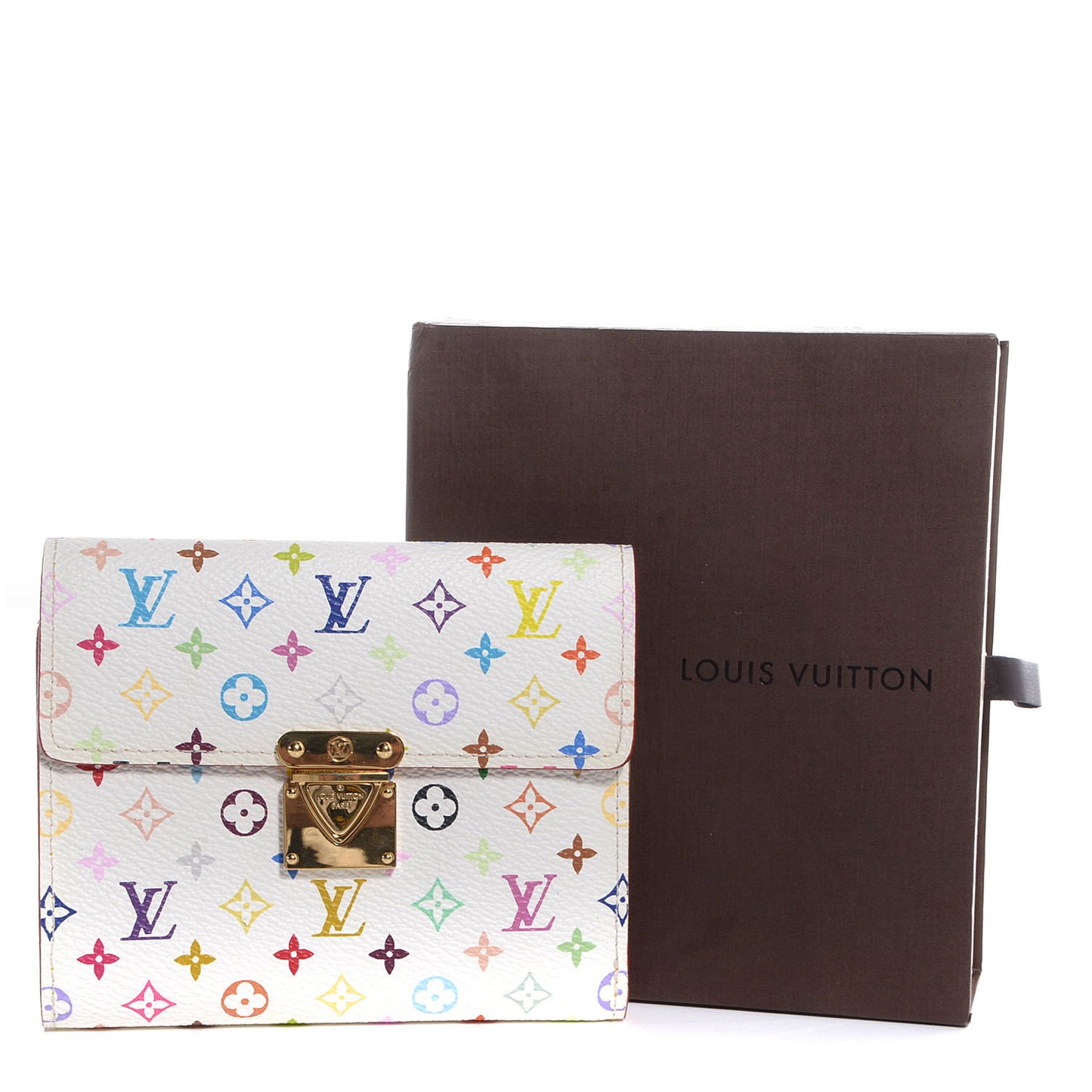 Monogram Multicolor Koala Wallet White