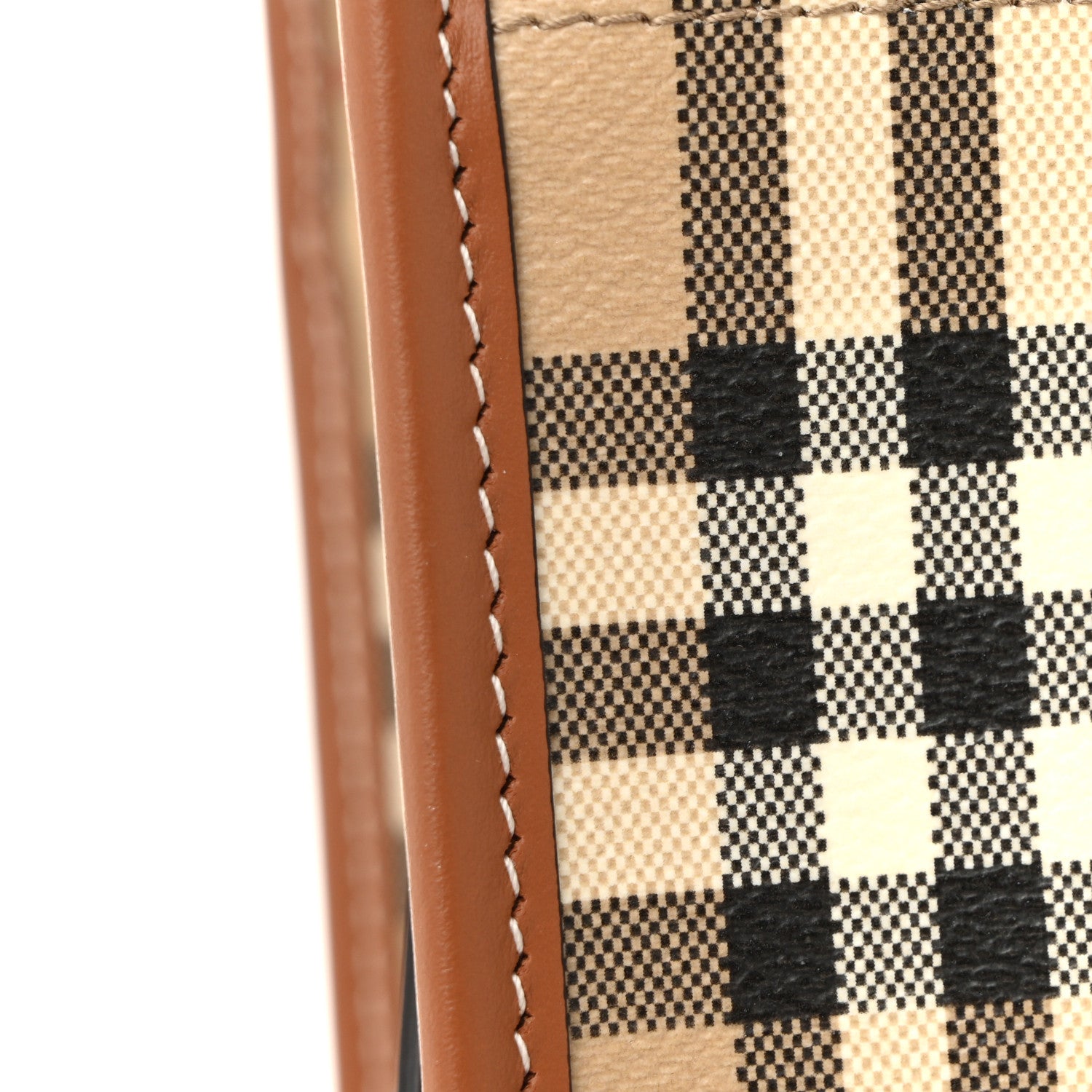 Burberry Canvas Vintage Check Calfskin Medium Freya Tote Briar Brown 13 of 13