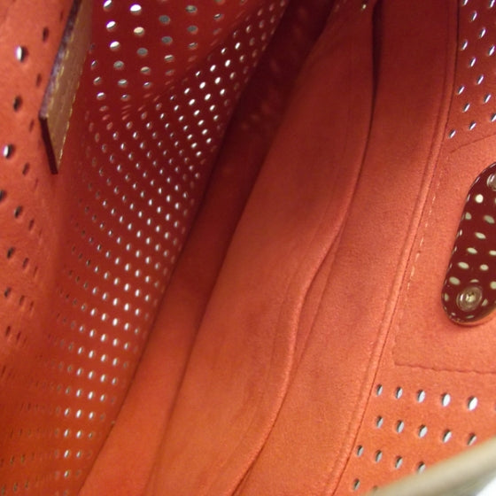 Monogram Perforated Demi-Lune Orange