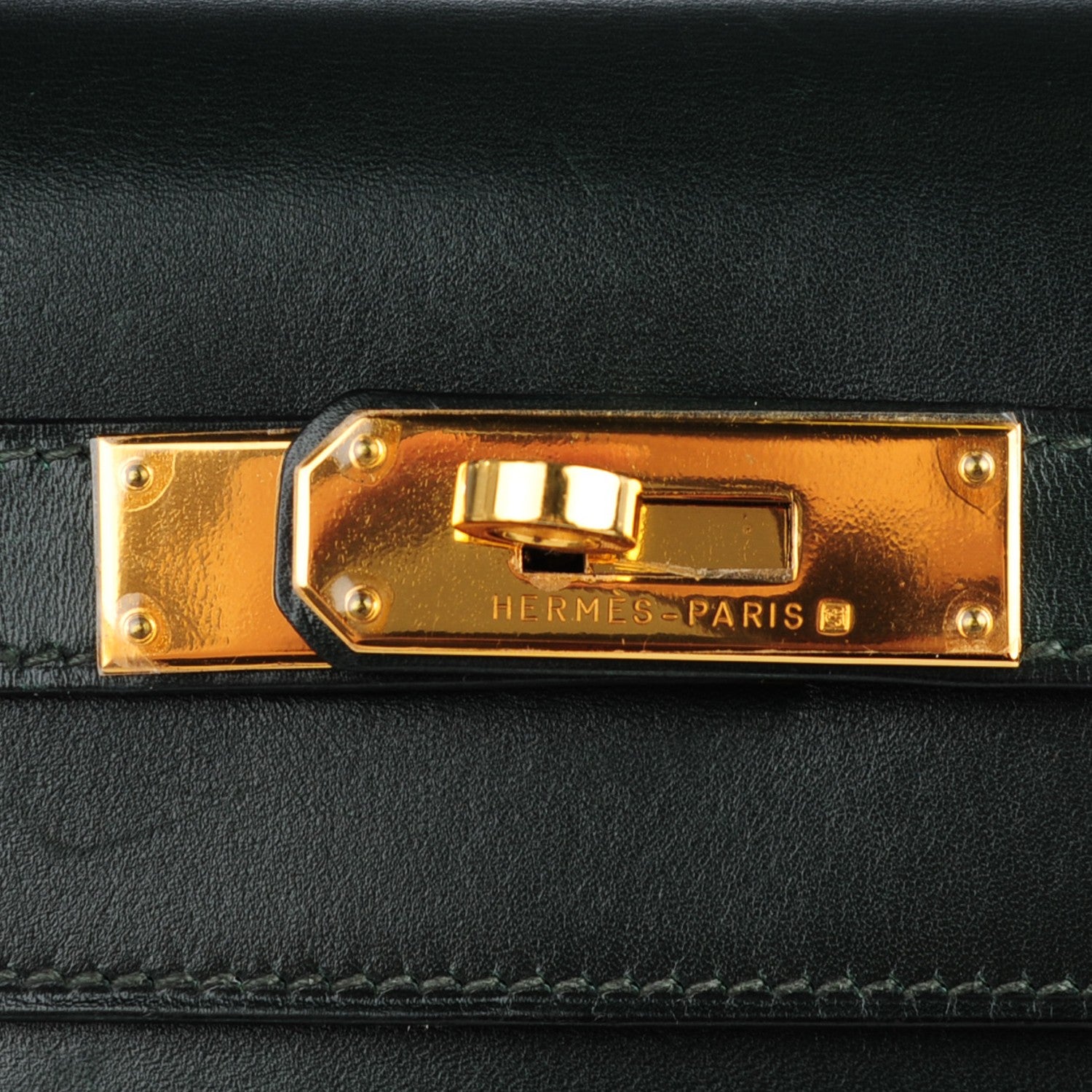 Hermes Box Kelly Sellier 32 Vert Fonce 5 of 28