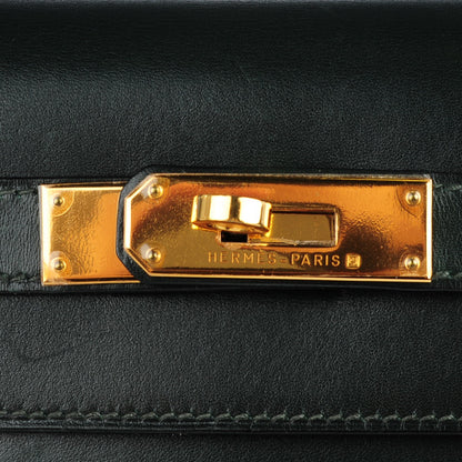 Hermes Box Kelly Sellier 32 Vert Fonce 5 of 28