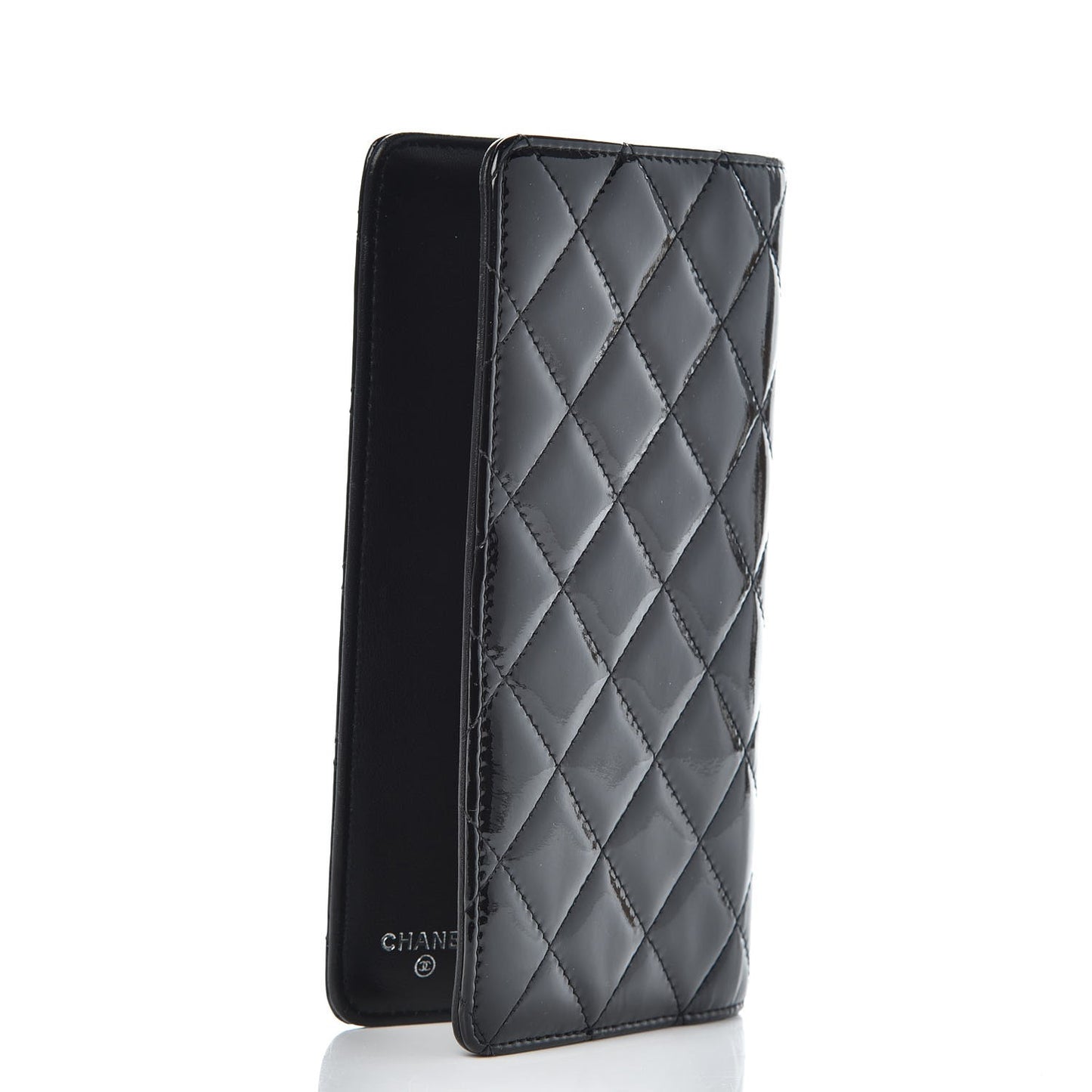Patent Quilted Medium Agenda Cover Black