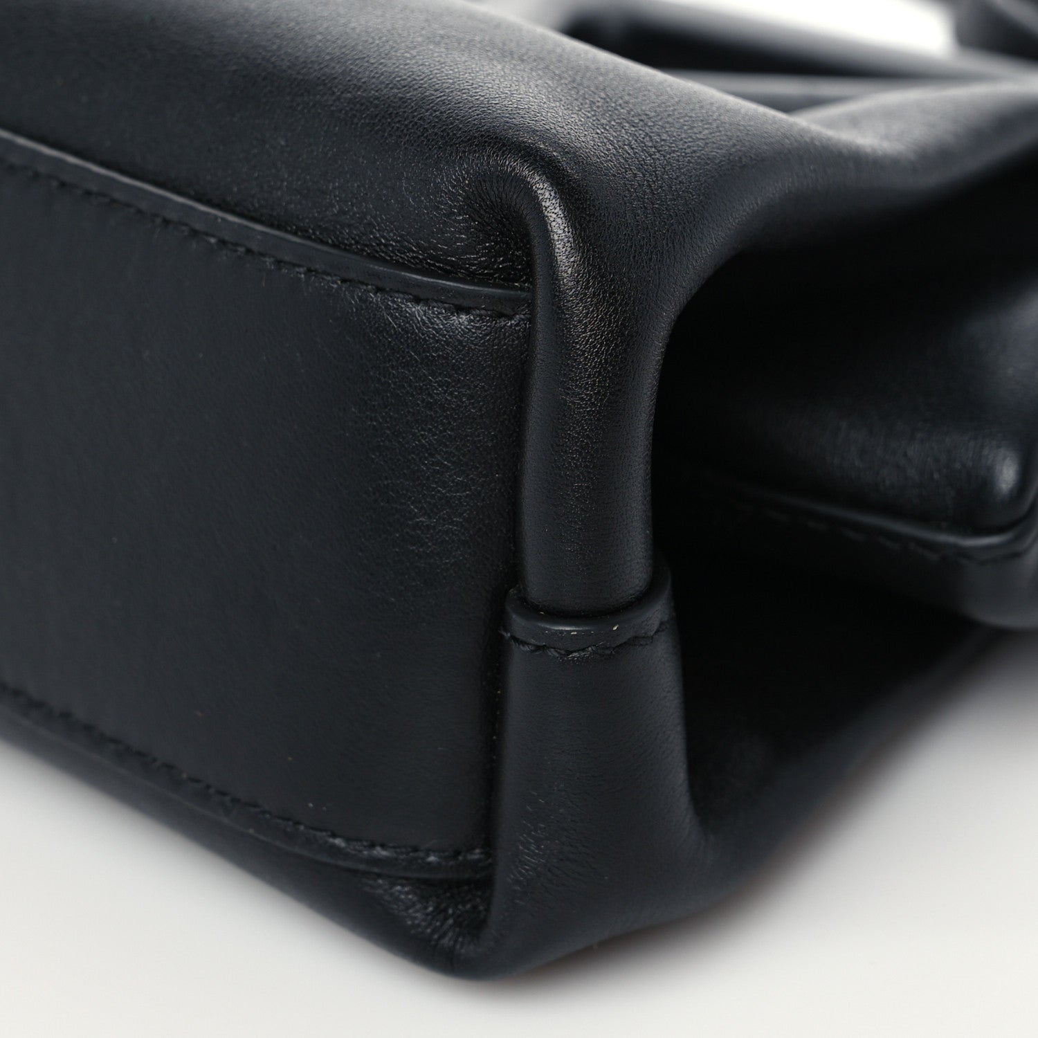 Bottega Veneta Calfskin Small The Point Triangle Bag Black 8 of 8
