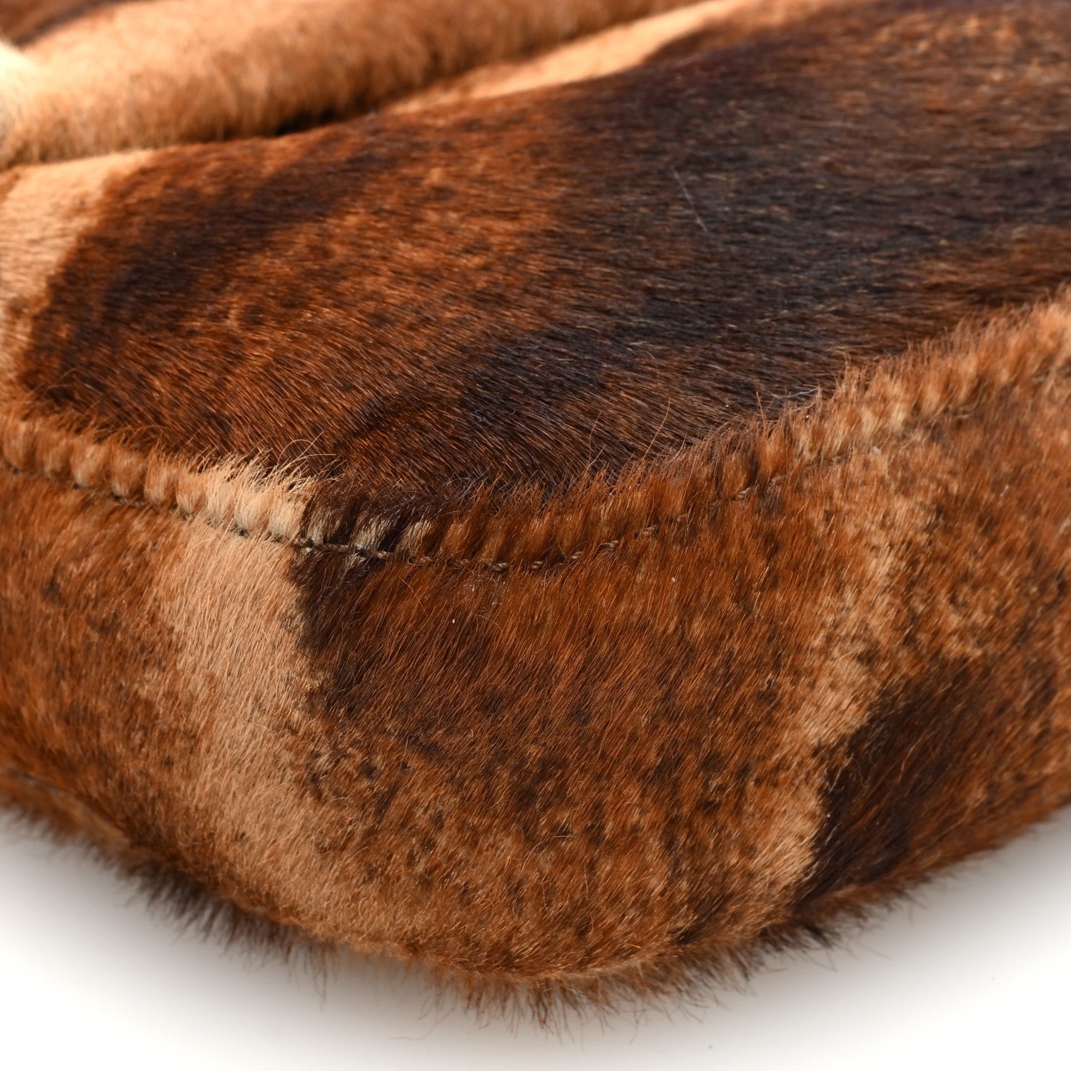 Fendi Calf Hair Zebra Print Baguette Brown 8 of 9