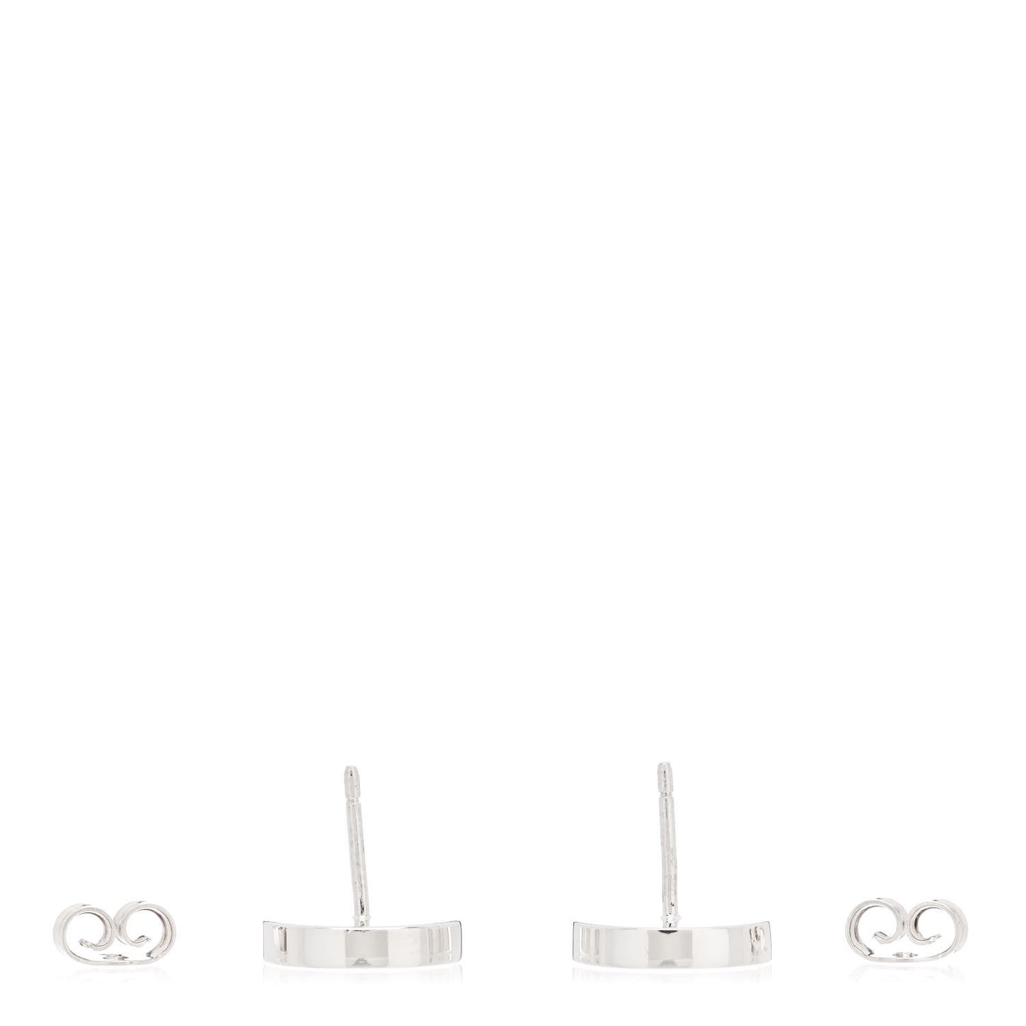 Sterling Silver Round Stud Earrings
