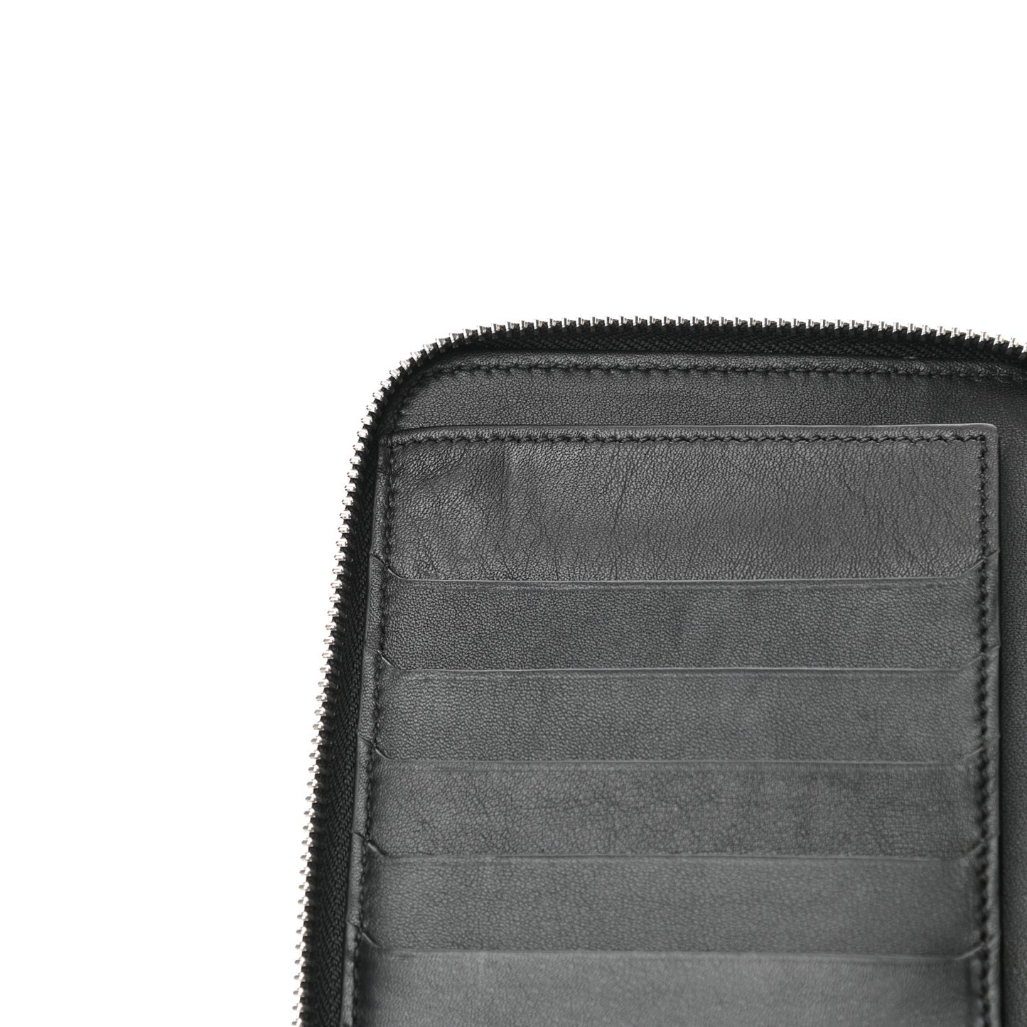 Trench Calfskin Splash Continental Wallet Black