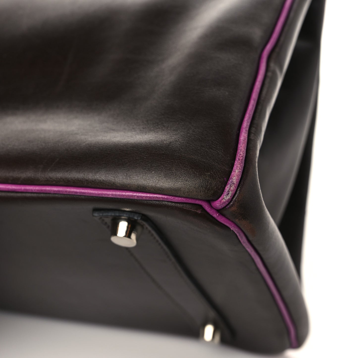 Box Bi-Color Birkin 35 Raisin Cyclamen