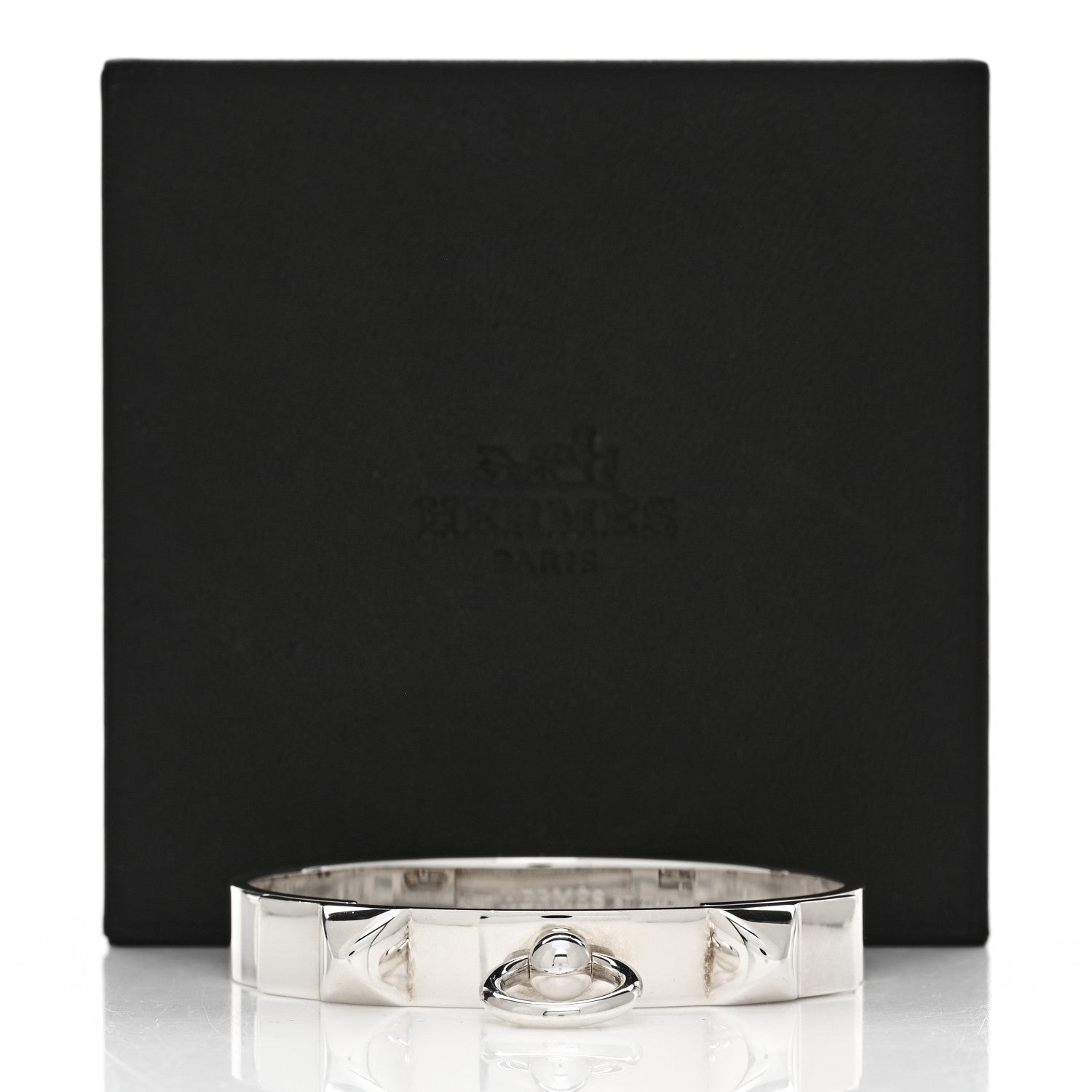 Hermes Sterling Silver PM Collier De Chien Bracelet ST 4 of 4